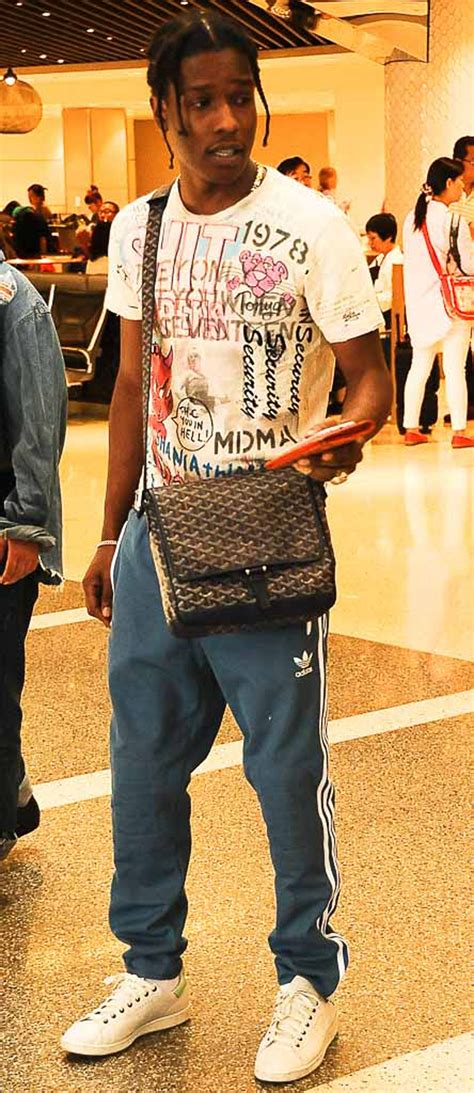 goyard vans asap rocky|A$AP Rocky’s Airport Style and Goyard’s Messenger Bag .